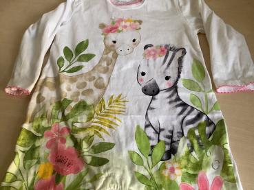 Nachtwäsche mit Giraffe und Zebra Druck Größe 9-12 Monate
