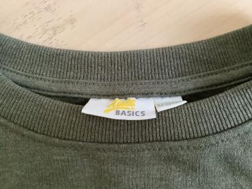 Preview: Kids Basics Sweatshirt grün meliert Größe 122/128