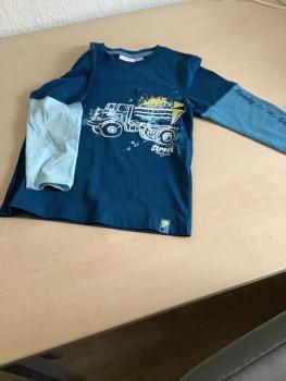 Preview: Kinder Sweatshirt Pullover Petrol/Blaugrün Größe 98/104