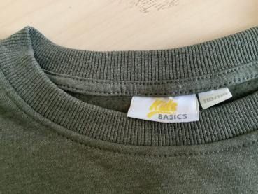 Preview: Kids Basics Sweatshirt Sage Green Größe 110/116