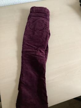 Preview: STOP+GO Cordhose - Bordeauxrot Größe 104