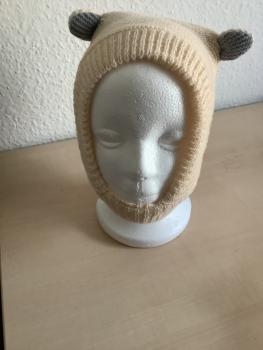 Kinder - Mütze mit Hasen Ohren Größe 6-12 Monate, Neu