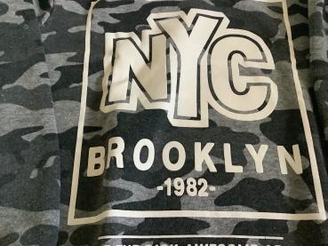 Kinder Pullover NYC Brooklyn Camouflage Hoodie 1982,Größe 122