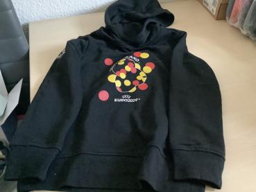 Kinder Pullover UEFA EURO 2024 Hoodie Deutschland - Schwarz Größe 122/128