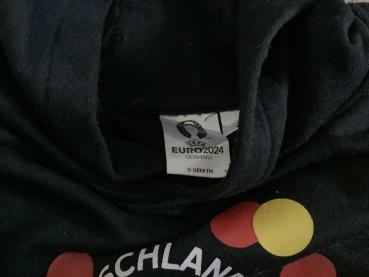 Kinder Pullover UEFA EURO 2024 Hoodie Deutschland - Schwarz Größe 122/128