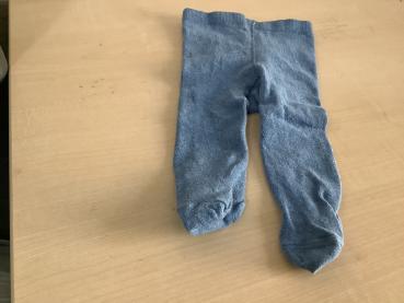 Weiche blaue Babystrumpfhose Größe 56/62