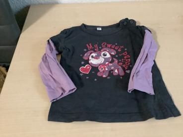 Kinder T-Shirt mit Hundemotiv und längeren Ärmeln