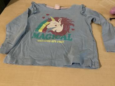 Langarmshirt mit Einhornmotiv für Kinder