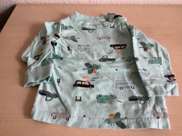 Langarmshirt mit Fahrzeugmotiven für Kinder