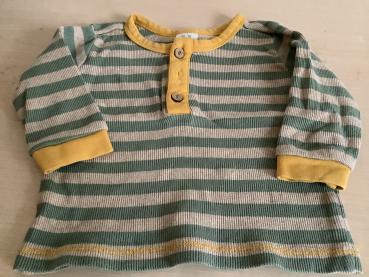 Gestreiftes Baby-Shirt mit Knöpfen