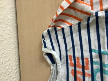 Gestreiftes T-Shirt mit Aufdruck für Kinder