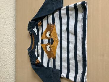 Gestreiftes Babyshirt mit Tiermotiv