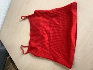 Damen Rotes gestreiftes Top mit Spaghettiträgern