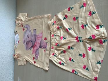 Kinder Set mit Elefant und Blumenmuster,neu gr.92