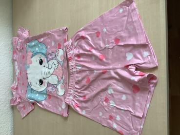Pinkes Kinderoutfit mit Elefantenmotiv, neu gr.92