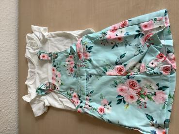 Blumiges Overall-Set für Kinder,Größe 18-24Monate , neu