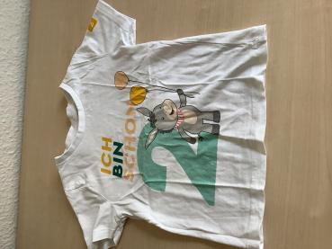 Kindershirt mit Dschungelmotiv und Aufdruck, Größe 98/104