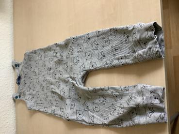 Gemusteter Overall für Kinder mit Tiermotiven, Größe 86/92