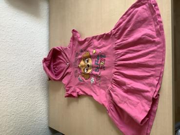Mädchen Kleid mit Kapuze und Motiv Skye, Größe 92