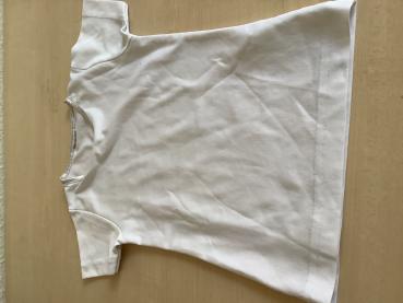 Weißes T-Shirt mit kurzen Ärmeln