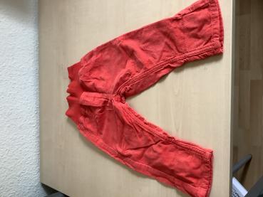 Rote Cord-Jeans für Kinder, Größe 80