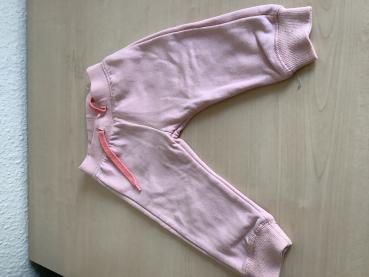 Baby Jogginghose in zartem Rosa mit Kordelzug, Größe 68