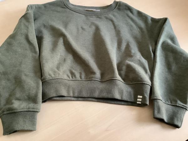 Kids Basics Sweatshirt grün meliert Größe 122/128