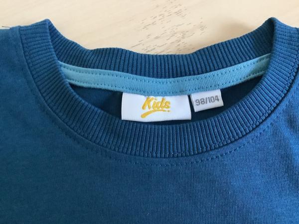 Kinder Sweatshirt Pullover Petrol/Blaugrün Größe 98/104