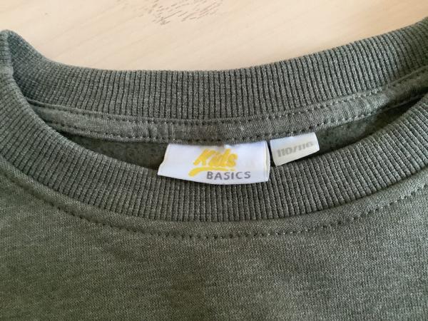Kids Basics Sweatshirt Sage Green Größe 110/116