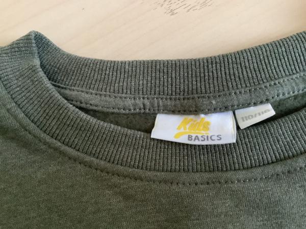 Kids Basics Sweatshirt Sage Green Größe 110/116