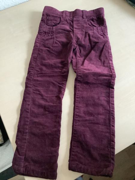 STOP+GO Cordhose - Bordeauxrot Größe 104
