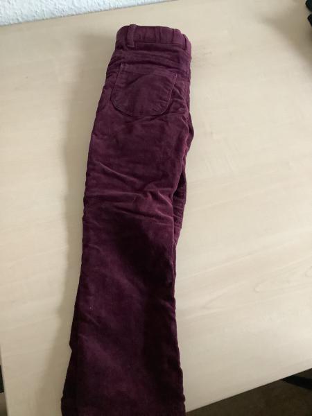 STOP+GO Cordhose - Bordeauxrot Größe 104
