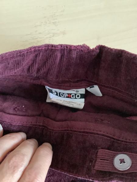 STOP+GO Cordhose - Bordeauxrot Größe 104
