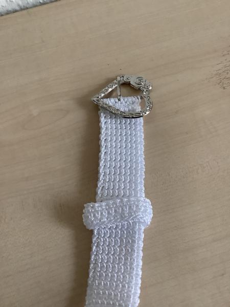 Damen Gürtel Größe 90,02cm Lang weiß, Neu