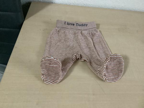 Gestreifte Babyhose mit "I Love Daddy" Aufdruck Größe 56