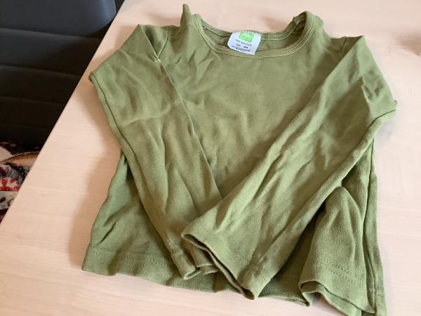 Langarmshirt in Olivgrün