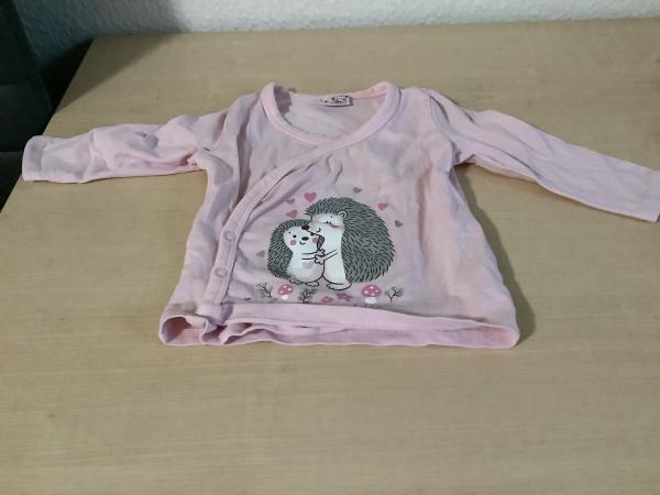 Langarmhemd für Babys mit Igel-Motiv