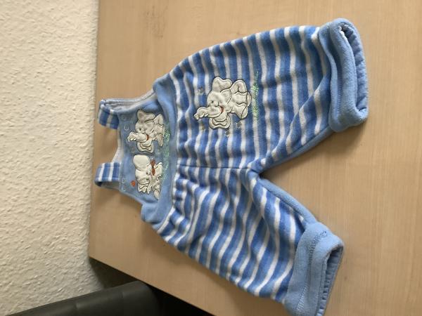 Gestreifte Latzhose für Kleinkinder mit Elefanten-Motiv
