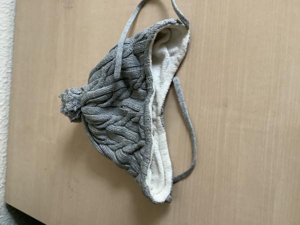 Gestrickte Mütze mit Fleece-Innenfutter Größe 47