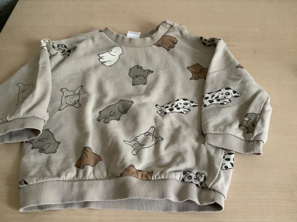 Herziger Kinderpullover mit Tiermotiven