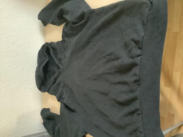 Herren-Schwarzer Hoodie mit Kapuze