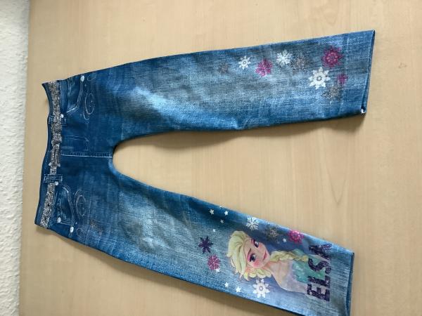 Jeans mit Elsa-Motiv für Kinder, Größe 92/98