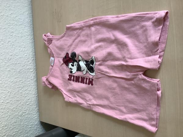 Pinkes Baby-Overall mit Minnie Mouse Design, Größe 74/80