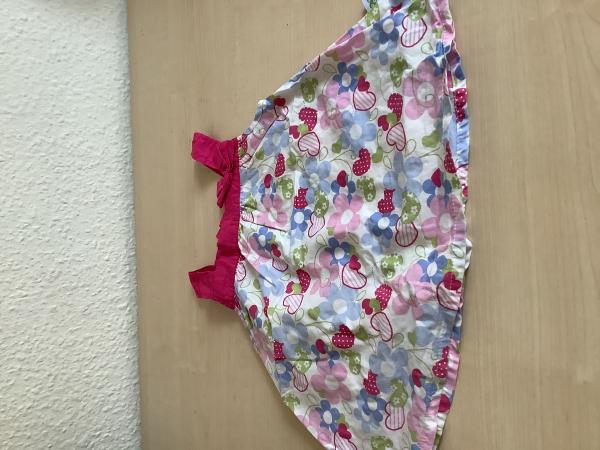 Blumenmuster Sommerkleid für Mädchen, Größe 80
